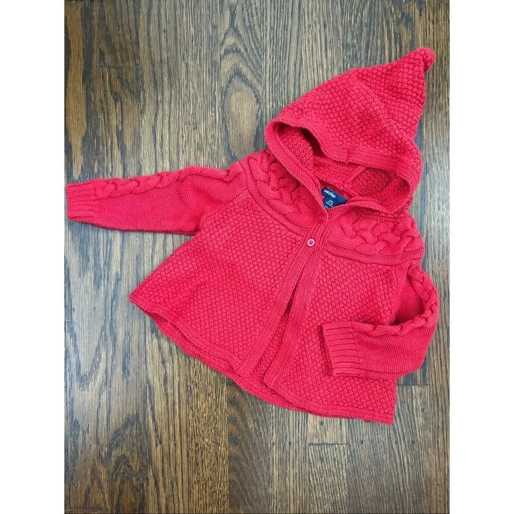 GAP BabyGap Infant Girls 6-12 Months Hooded Sweater, Top and Bottoms Bundle